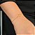 Pulseira Veneziano Coração Vazado Fio Laminado Folheado a Ouro 18K - Imagem 1