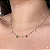 Choker Bolinha e Zircônias Retangulares Coloridas Folheado a Prata 925 - Imagem 1