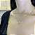Colar Borboleta Cravejada Folheado a Ouro 18K - Imagem 1
