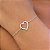 Pulseira Coração Liso Vazado Grande Folheado a Prata 925 - Imagem 1