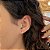Brinco Argola Fio Liso Reto P Folheado a Ouro 18K - Imagem 1