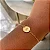 Pulseira Personalizada Moeda 2 Furos Menor Folheado a ouro 18K - Imagem 2