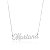 Colar Personalizado 1 Nome Folheado a Prata 925 - Imagem 1