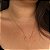 Colar Circulo Fio Laminado Folheado a Ouro 18K - Imagem 1