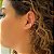 Piercing Fake Fio Liso Cruzado Folheado a Ouro 18k - Imagem 1