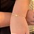 Pulseira Corrente Coração e Coração Liso Folheado a Ouro 18K - Imagem 1