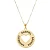 Colar Mandala Personalizada com Coração com Contra Argola Folheada a Ouro 18k - Imagem 1