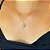Colar Mandala Personalizada com Coração com Contra Argola Folheada a Ouro 18k - Imagem 1