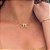 Colar Menino e Menina Cravejados Folheado a Ouro 18K - Imagem 1