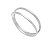 Anel Fio Duplo Liso Folheado a Prata 925 - Imagem 2