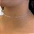 Colar Choker Coração Vazado Folheado a Prata 925 - Imagem 1