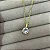 Colar Ponto de Luz 3 Garras Folheado a Ouro 18K - Imagem 1