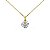 Colar Ponto de Luz Pendente Folheado a Ouro 18K - Imagem 1