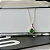 Colar Oval Verde com Borda Cravejada Folheado a Ouro 18k - Imagem 2