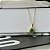 Colar Oval Verde com Borda Cravejada Folheado a Ouro 18k - Imagem 1