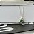 Colar Oval Verde com Borda Cravejada Folheado a Ouro 18k - Imagem 2
