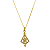 Colar Nossa Senhora Manto Cravejado Cristal Folheado a Ouro 18k - Imagem 1