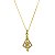 Colar Nossa Senhora Manto Cravejado Cristal Folheado a Ouro 18k - Imagem 1