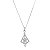 Colar Nossa Senhora Manto Cravejado Cristal Folheado a Prata 925 - Imagem 1