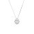 Colar Mandala Cruz Borda Cravejada Cristal Folheado a Prata 925 - Imagem 2