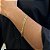 Pulseira Grumet 0.7mm Folheado a Ouro 18K - Imagem 1