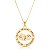 Colar Personalizado Mandala Baby com Dados do Nascimento Folheado a Ouro 18k - Imagem 1