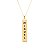 Colar Placa Retangular Nome Folheado a Ouro 18k - Imagem 1