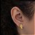 Brinco Asa Desenhada Folheado a Ouro 18k - Imagem 1