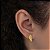Brinco Asa Desenhada Folheado a Ouro 18k - Imagem 1