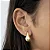 Brinco Gota Abaulada Folheado a Ouro 18k - Imagem 2