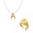 Conjunto Anel Regulável + Colar De Nylon Folheado a Ouro 18K - Imagem 1