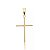 Pingente Cruz Palito 2cm Folheado a Ouro 18k - Imagem 1