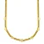 Colar Herringbone Corações Lisos Folheado a Ouro 18k - Imagem 2