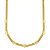 Colar Herringbone Corações Lisos Folheado a Ouro 18k - Imagem 2