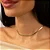 Colar Choker Fita Heringbone Folheado a Ouro 18k - Imagem 2
