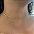 Choker Herringbone Torcida Folheado a Ouro 18k - Imagem 2