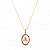 Colar Longo Letra Relicario Rainbow Folheado a Ouro 18K - Imagem 1