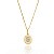 Colar Moeda Oval Folheado a Ouro 18K - Imagem 1