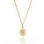 Colar Moeda Oval Folheado a Ouro 18K - Imagem 1