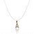 Colar Nylon Letra Cravejada Folheado a Ouro 18K - Imagem 1