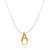 Colar Nylon Letra Lisa Folheado a Ouro 18K - Imagem 1