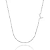 Colar Inicial Corrente Retangular Folheado a Prata 925 - Imagem 1