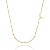 Colar Inicial Corrente Retangular Folheado a Ouro 18k - Imagem 3
