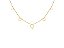 Choker Corações Vazados Soldados Folheado a Ouro 18k - Imagem 2