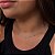 Choker Corações Vazados Soldados Folheado a Prata 925 - Imagem 1