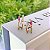 Brinco Earcuff Fio Cravejado e Fio Liso com Gota Vermelha Folheado a ouro 18K - Imagem 1