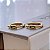 Brinco de Argola Slim Cravejada com Zirconias Cristais e Baguete Verde Folheado a ouro 18K - Imagem 1