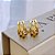 Brinco Earjacket Aberto 3 Fios Lisos Folheado a ouro 18K - Imagem 1