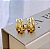 Brinco Earjacket Aberto 3 Fios Lisos Folheado a ouro 18K - Imagem 1