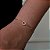 Pulseira Corrente Grumet com Coração Cravejado Vazado Folheado a ouro 18K - Imagem 1